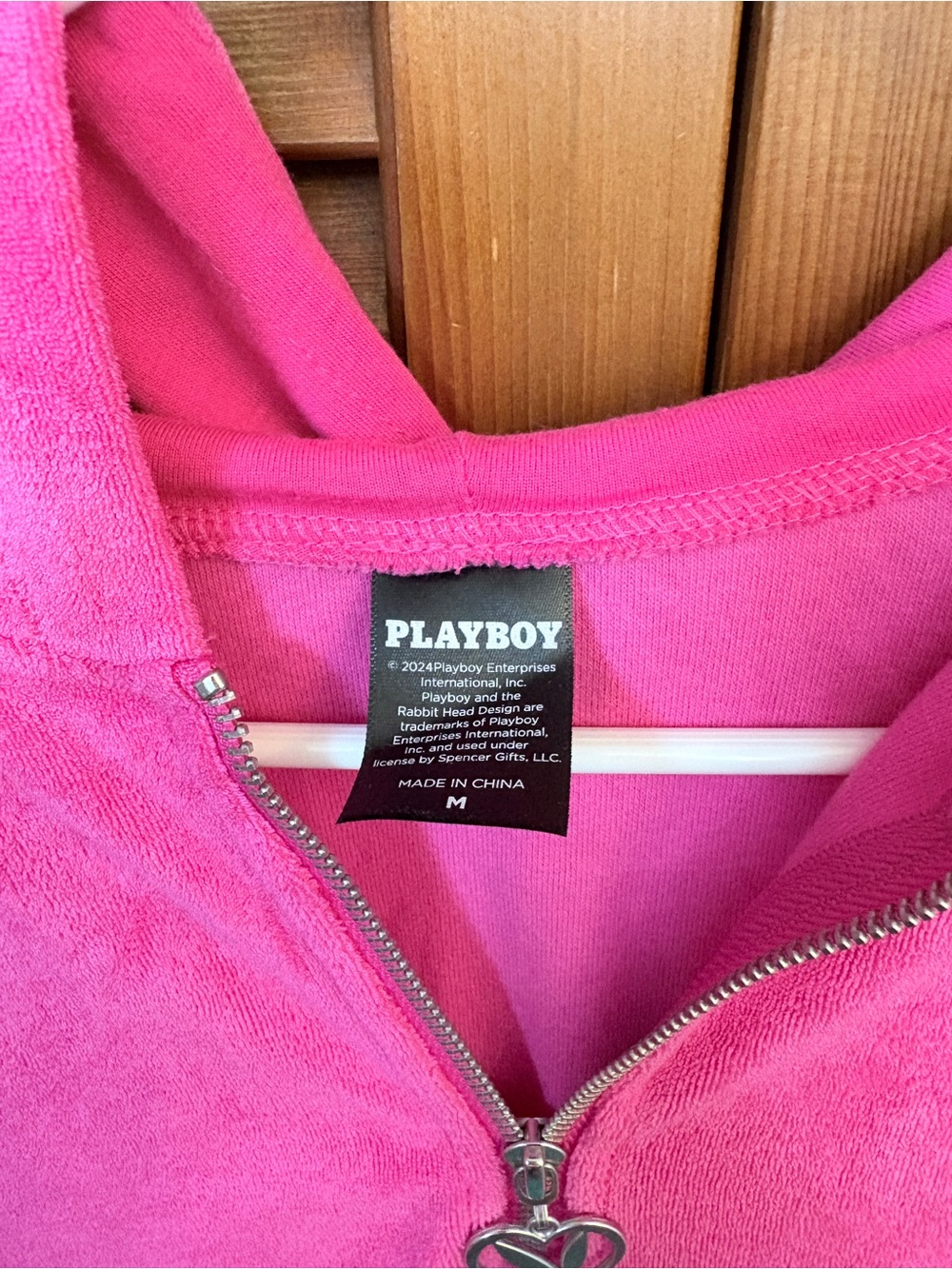 PlayBoy zip-up crop hoodie - Picture 2 of 5